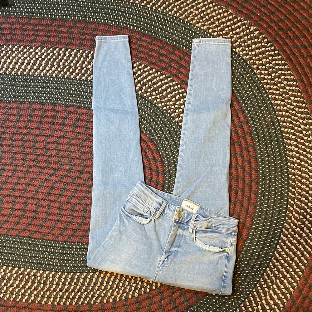 Frame Light Wash Stretch Jean Size 1